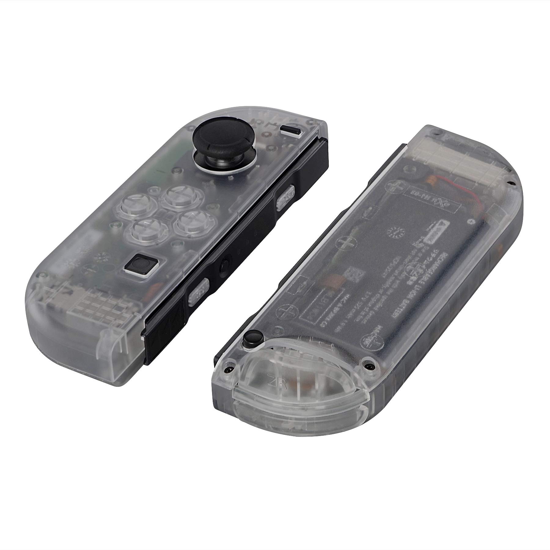 eXtremeRate Transparent Clear Joycon Handheld Controller Housing